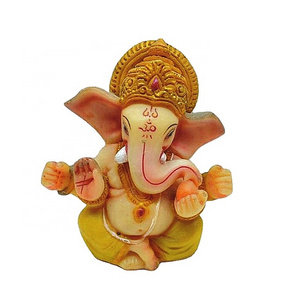 High Quality Resin Fengshui Ganesh Statue Hindu God Lord Ganesha Idol Indian Ganesh Sculpture Elephant Statue for Sale