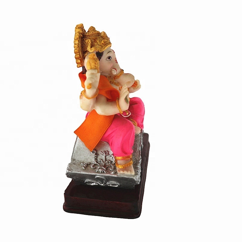 Lord Ganesha Statue Hindu Elephant God Statue Resin Sculpture Indian Ganesh Buddha Figurine Religious Items Hand Craft