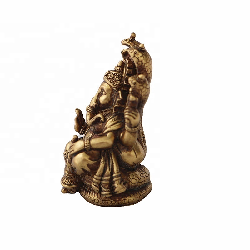 Lord Ganesha Statue Hindu Elephant God Statue Resin Sculpture Indian Buddha Figurine Religious Items