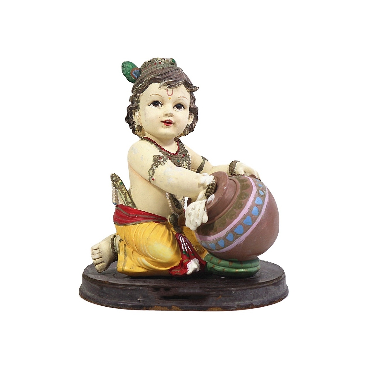 India Murti Baby Hindu God Figurines Krishna Statue