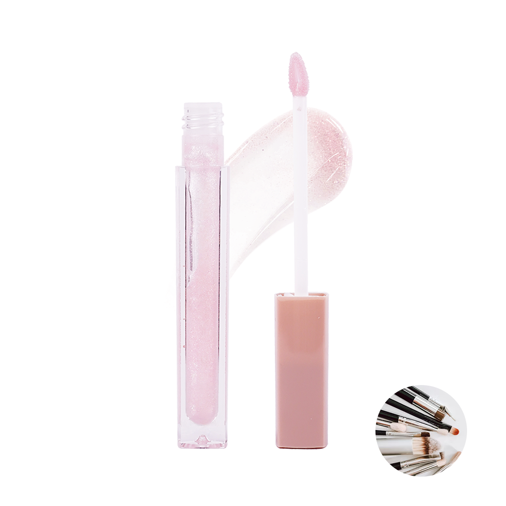 Hot sales Lip gloss featuring Shimmer finish ideal for Use as a clear gloss for a natural lip shine