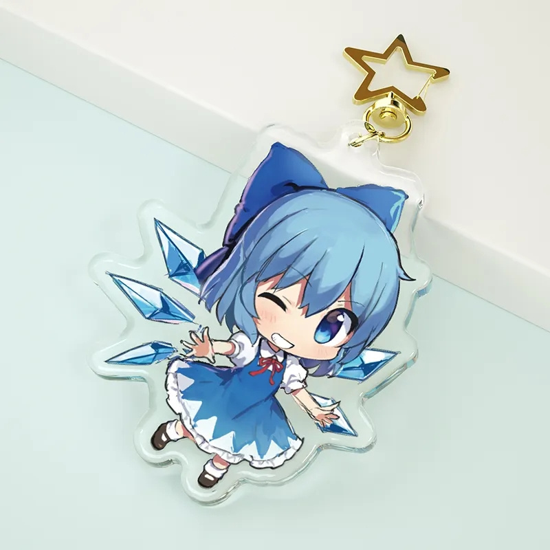 MELODY 2023 Hot Selling Acrylic Pencil Keychain Diy Custom Acrylic Key Chain Clear Anime Acrylic Charm Epoxy Hologram Keychain