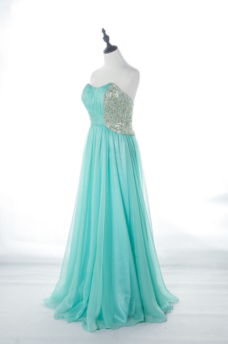 Beaded strapless a line elegant long prom gowns sexy evening dress women