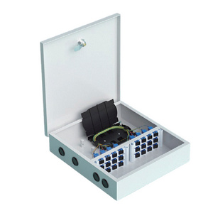 MT-1206 FTTH 24 core 12 24 port box indoor metal ODF fiber optic odf box fiber distribution hub