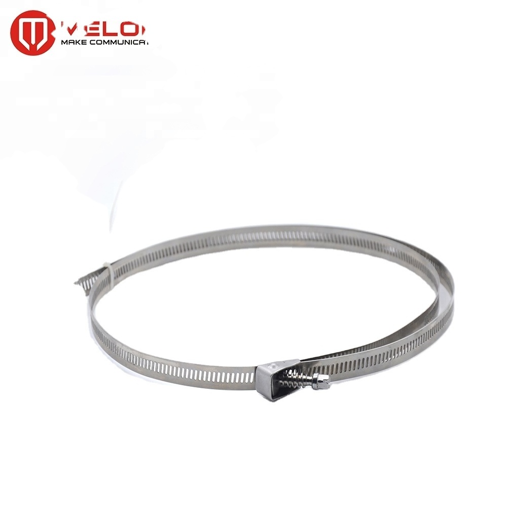 MT-1707-B ftth accessories Stainless steel belt hoop hose clamp constant tension clamp