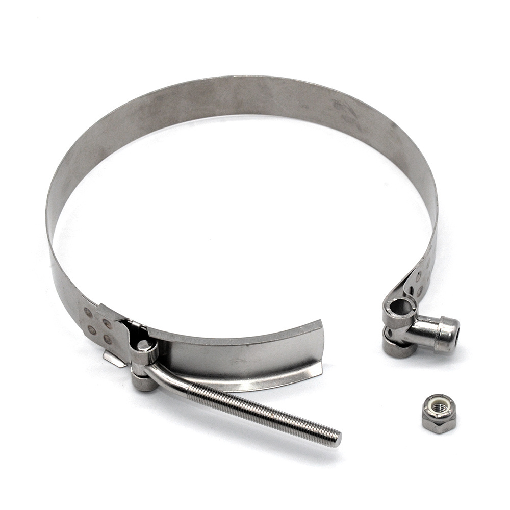 MT-1707-U Stainless steel ftth accessories steel US style high press strong V band US type hose clamp