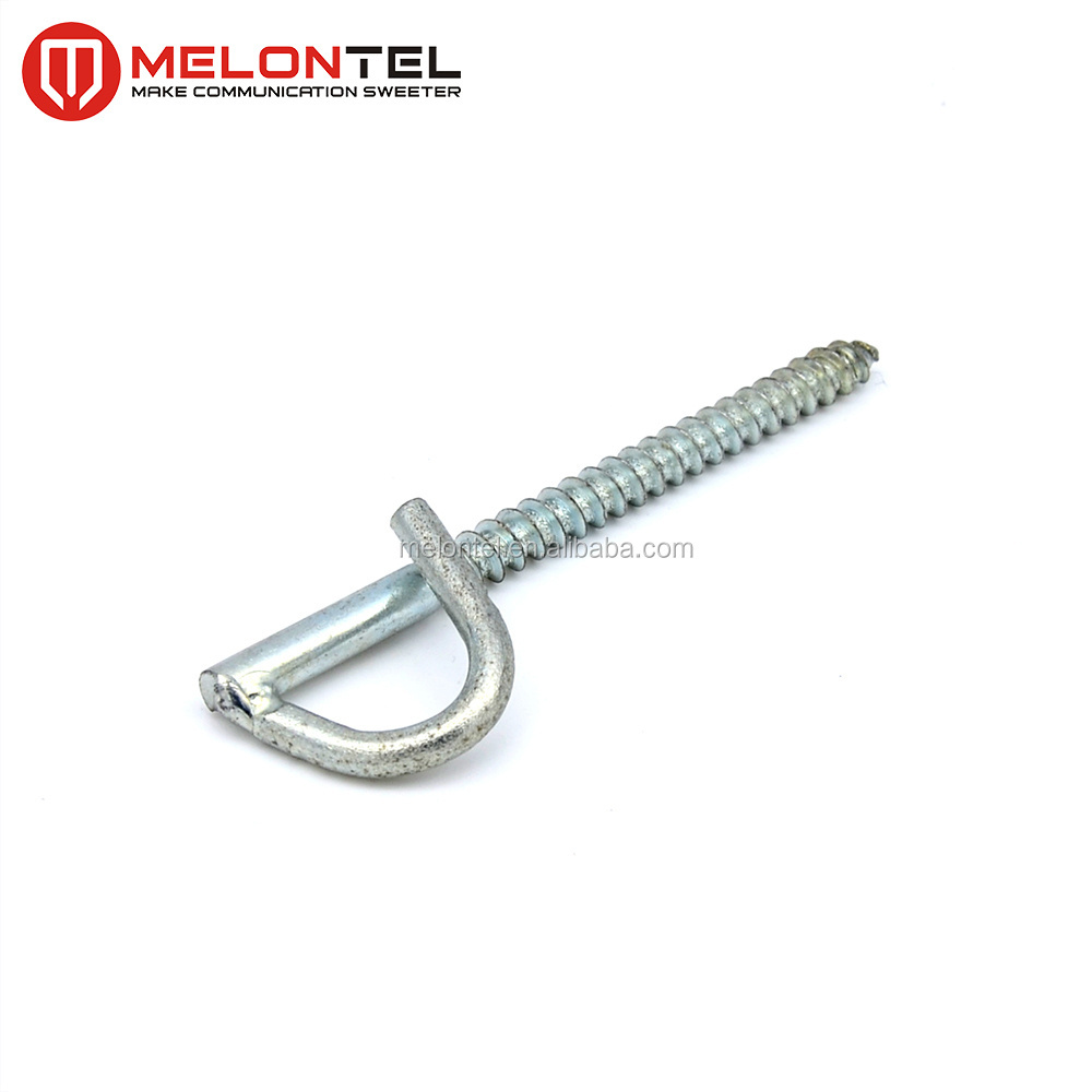 MT-17 Stainless Steel  Eye Hook Screw Fiber Optic FTTH Accessories bend screw hook