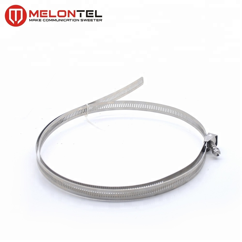 MT-1707-B ftth accessories Stainless steel belt hoop hose clamp constant tension clamp