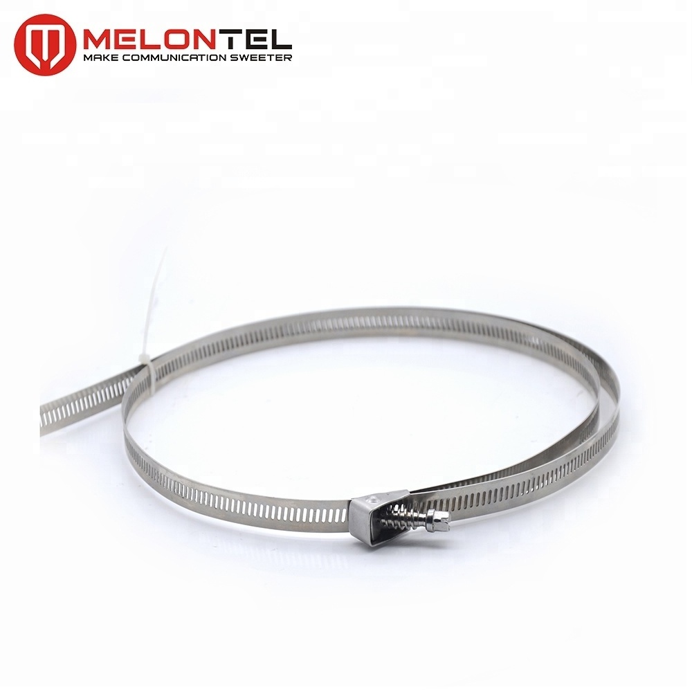 MT-1707-B 304 stainless steel Hose Post Pipe Clamp Stainless steel Hoop Fastener Hoop Fastening Retractor for Pole hose clamp