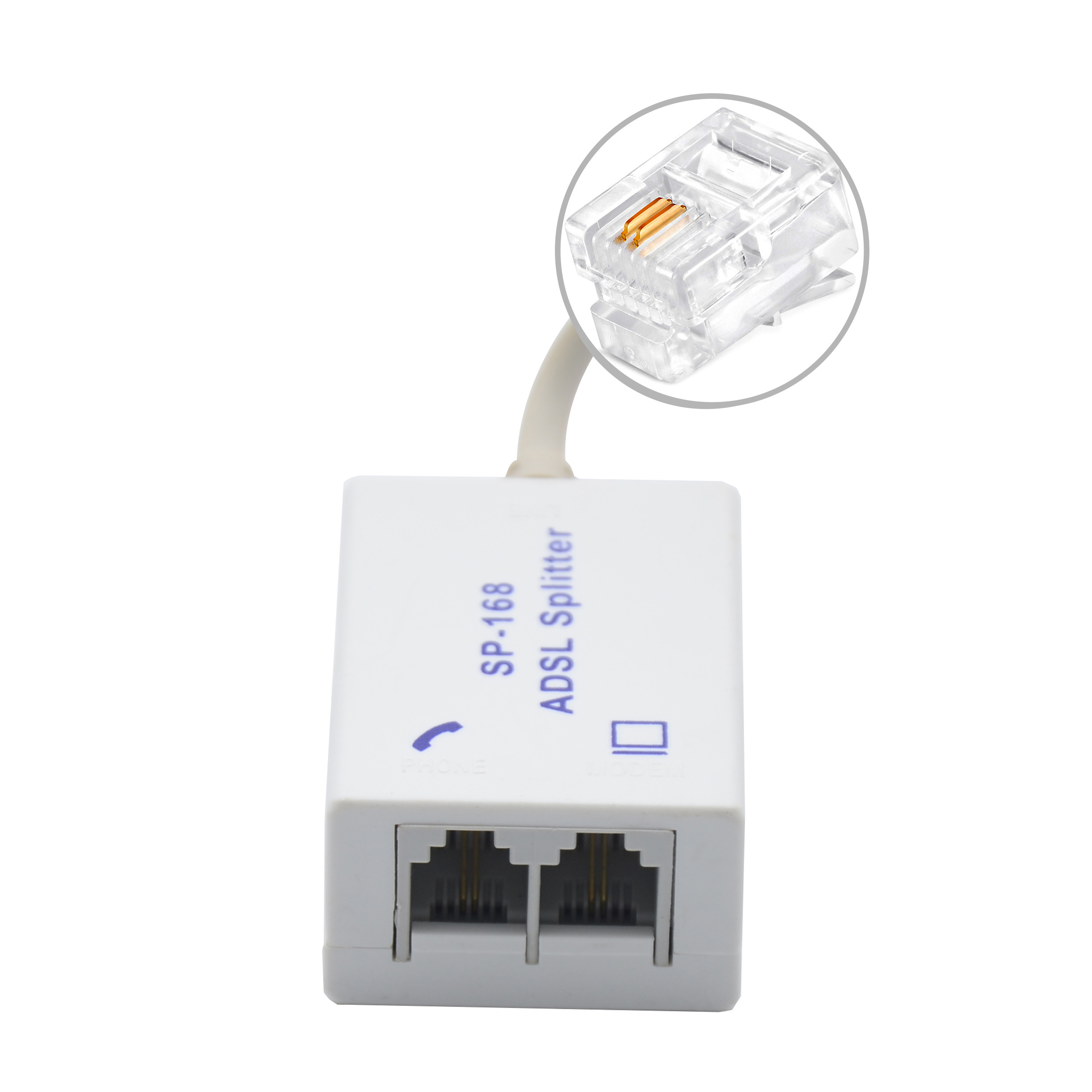 MT-5707 Phone rj11 line splitter filter Telephone ADSL  VDSL splitter