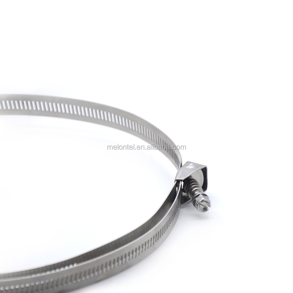 MT-1707-B ftth accessories Stainless steel belt hoop hose clamp constant tension clamp