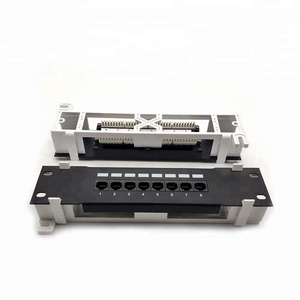 MT-4005 STP type 8 port 1U wall mount network patch panel 10 Inch rack mount cat5e CAT6 patch panel