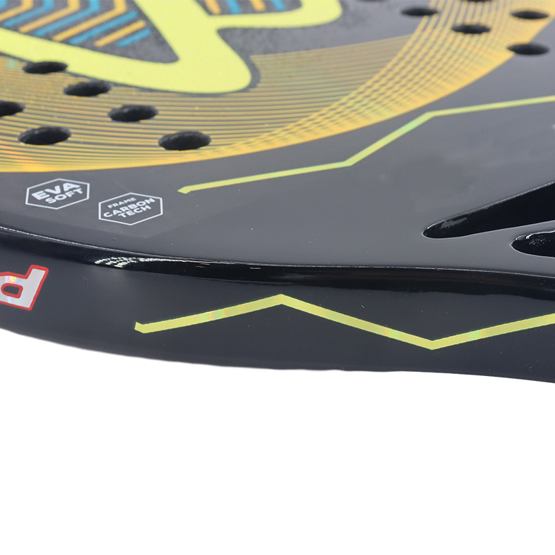 Customize Brand logo Carbon Fiber Surface With EVA Memory Foam Core Beach Tennis Racquets