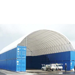 Low price pvc roof 20/40 foot shipping container canopy shelter container garage industry storage shelter carpack shed dome tent