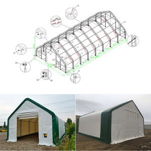 6mx6m livestock shelter portable cattle goat flower tent prefab farm animal shelters for horses dogs sheep with shelter roof