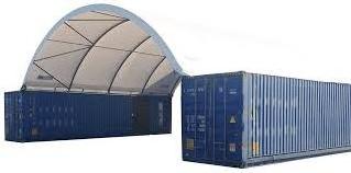 Office building waterproof UV resistant fire retardant heavy duty PVC fabric shipping container shed for sale