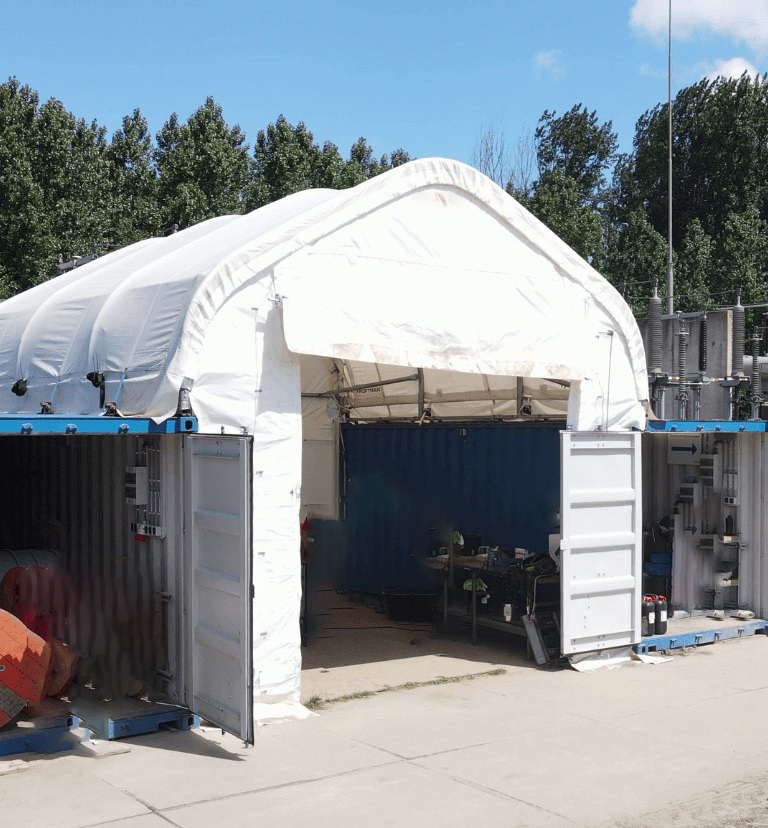 Canada western 4040 storm canopy tent tornado shelter steel peak roof shipping container roof top shelter dome cover