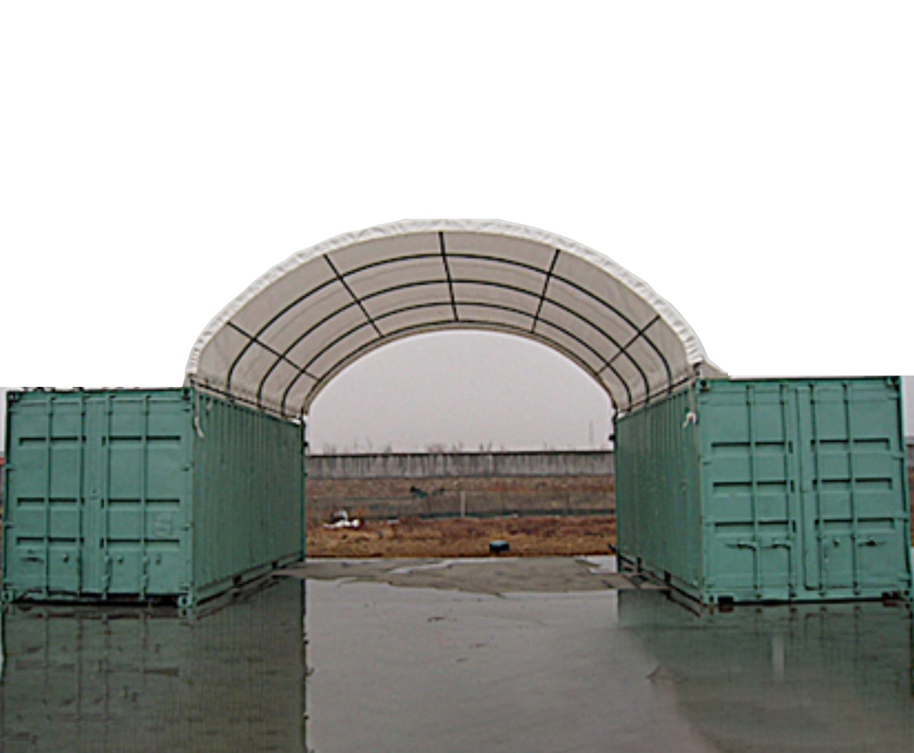 Office building waterproof UV resistant fire retardant heavy duty PVC fabric shipping container shed for sale