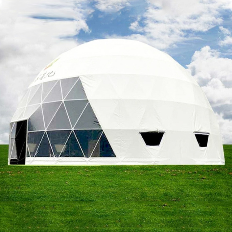 Cheap price waterproof pvc domes glamping geodesic prefab hotel mars fiberglass japan dome house kit