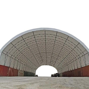 Outdoor prefab container domes peak roof shed membrane tent 40 x 40 shipping container shelter canopy cover