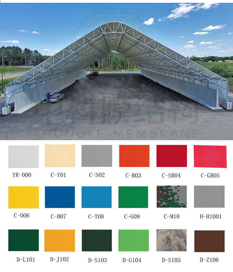 C4040 40ft portable storage shelter single truss steel dual truss container shelter frame dome shipping container shelter cover