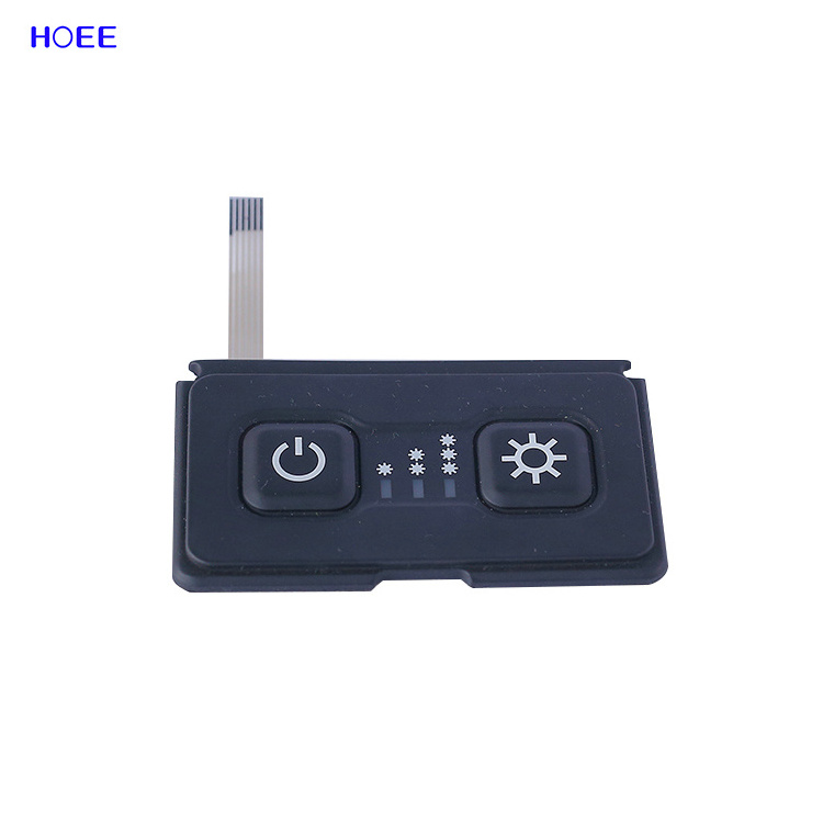 Custom silicone rubber numeric membrane keyboard color push button membrane switch