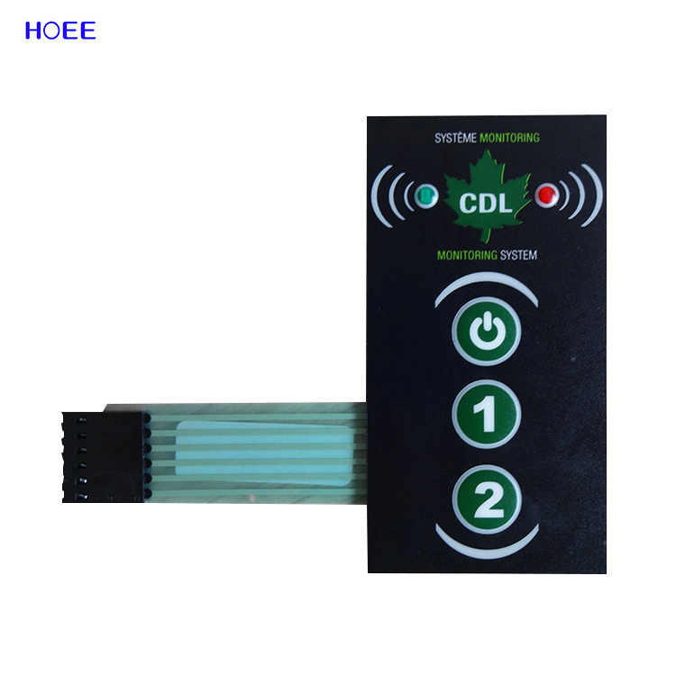 film water meter good price membrane switch panel waterproof level IP67 outside using custom membrane keypad