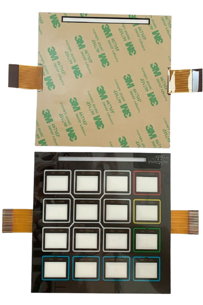 Custom made OEM/ODM LED illuminated backlight membrane keypad switch panel or silicone keypad