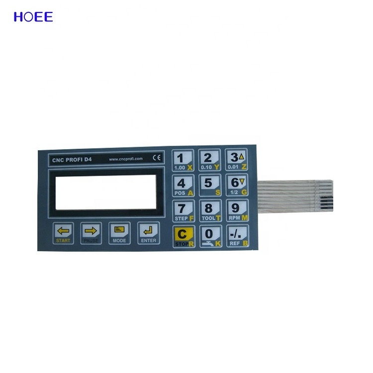 film water meter membrane keypad waterproof level IP67 outside using custom membrane switch