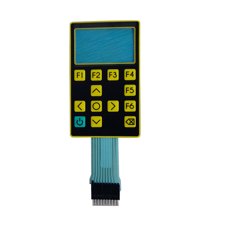 New Design OEM Membrane Touch Key Pads Customized Push Bottom Switches with LED Membrane Switch Custom Cable Length PET PC PVC