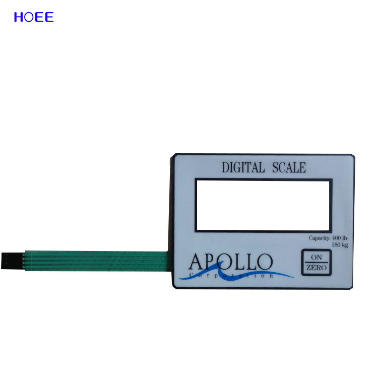 film water meter good price membrane switch panel waterproof level IP67 outside using custom membrane keypad