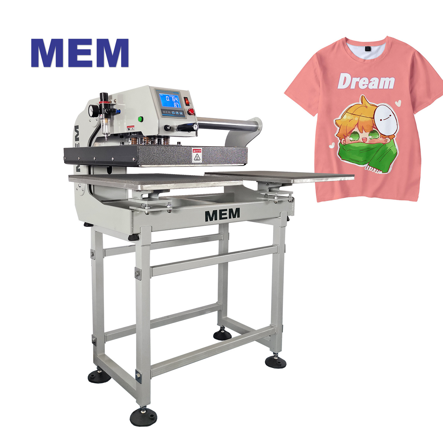 TQ 4050 MEM factory price pneumatic double 16 x 20 inch 40 x 50 cm heat press machine direct to garment pressing