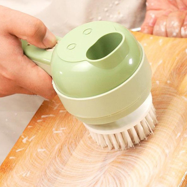 4 In 1 Electric Mini Garlic Vegetable Food Chopper Slicer USB Rechargeable Handheld Vegetable Cutter Processor