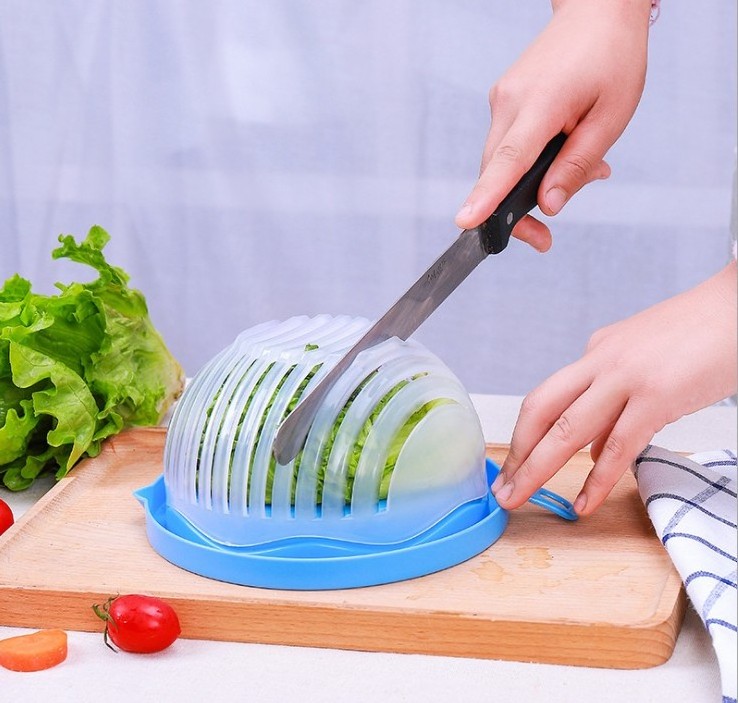 2019 New Fruit Vegetable Slicer Chopper Salad Maker Cutter Bowl