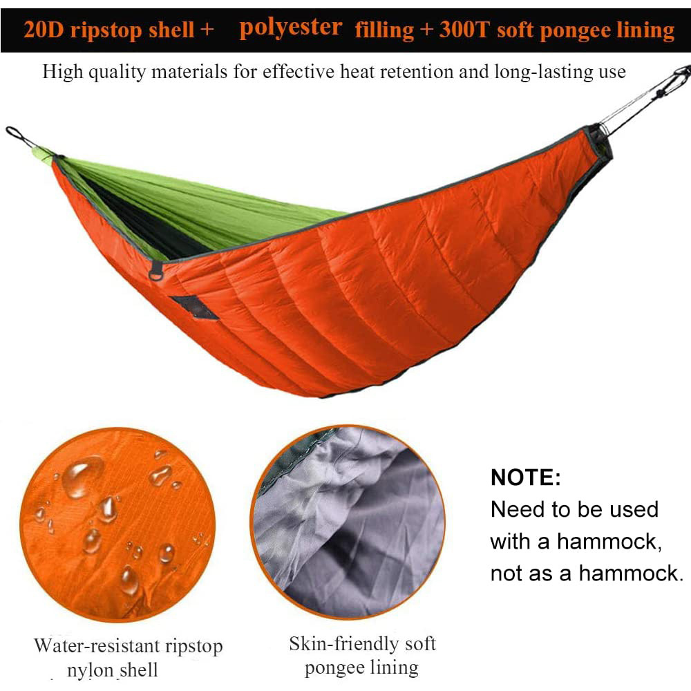 Single & Double Hammock Underquilt Full Length Big Size Under Quilts for Hammocks windproof warm Camping Backpacking Essential