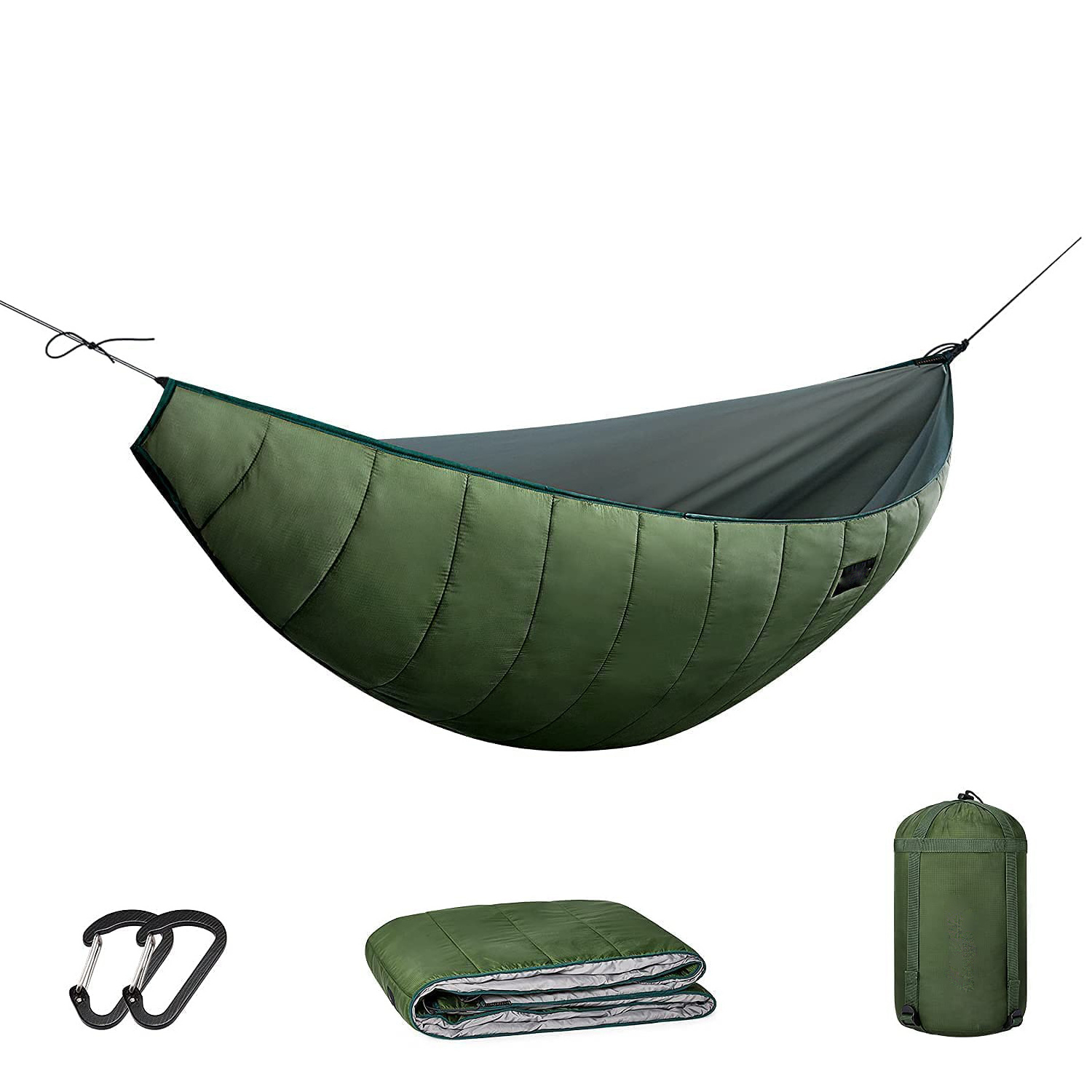 Outdoor Portable Warm 4 Season Winter Under Quilt Hammock tent swing Bed haven Camping Hammocks Underquilt Pop-up blanket