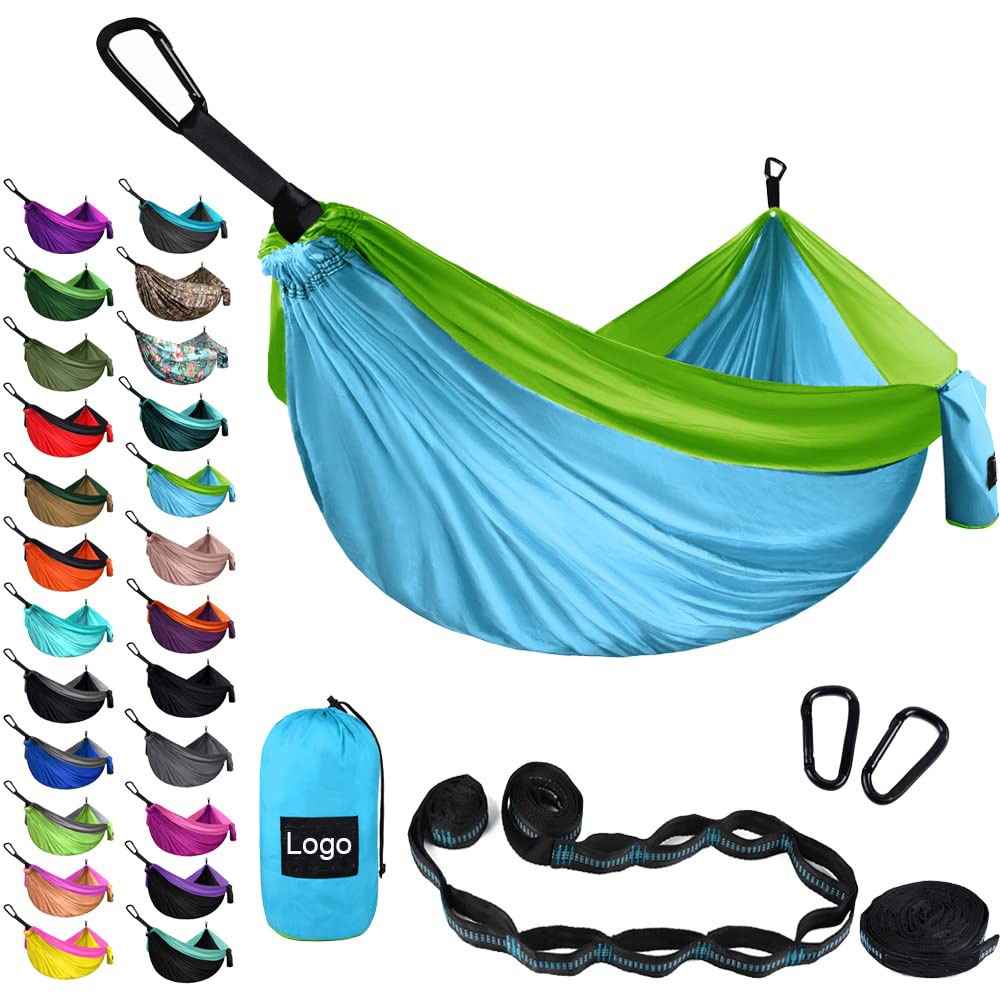 Travel backpacking Nylon Portable swing Ultralight Luxury Hammock Hamacas Tent Hammocks Outdoor Camping with tree Straps