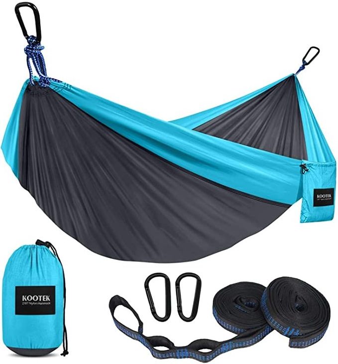 Outdoor 2 Person Camping Hammock Backpacking Tree Double Hiking Gear Portable Hammock for Camping Travel Hammock