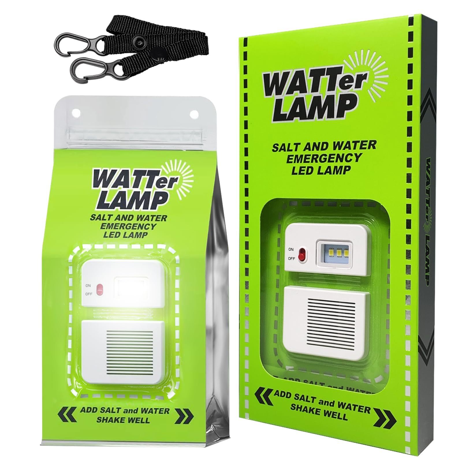 Salt Water Lamp Outdoor Emergency Light kit No Batteries Required Portable Camping Essentials Night Fishing Hiking Camping Lam