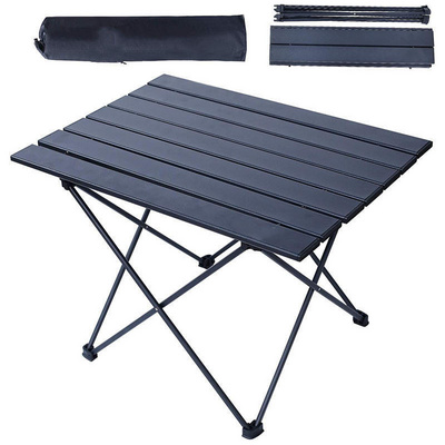 Beach Table, Camping Table Ultralight Mini Portable Folding Table Aluminum Table Top and Carry Bag for camping & outdoor,BBQ