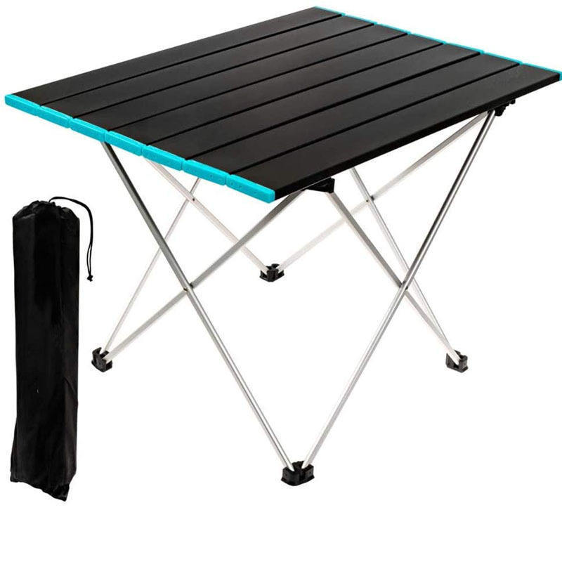 Beach Table, Camping Table Ultralight Mini Portable Folding Table Aluminum Table Top and Carry Bag for camping & outdoor,BBQ