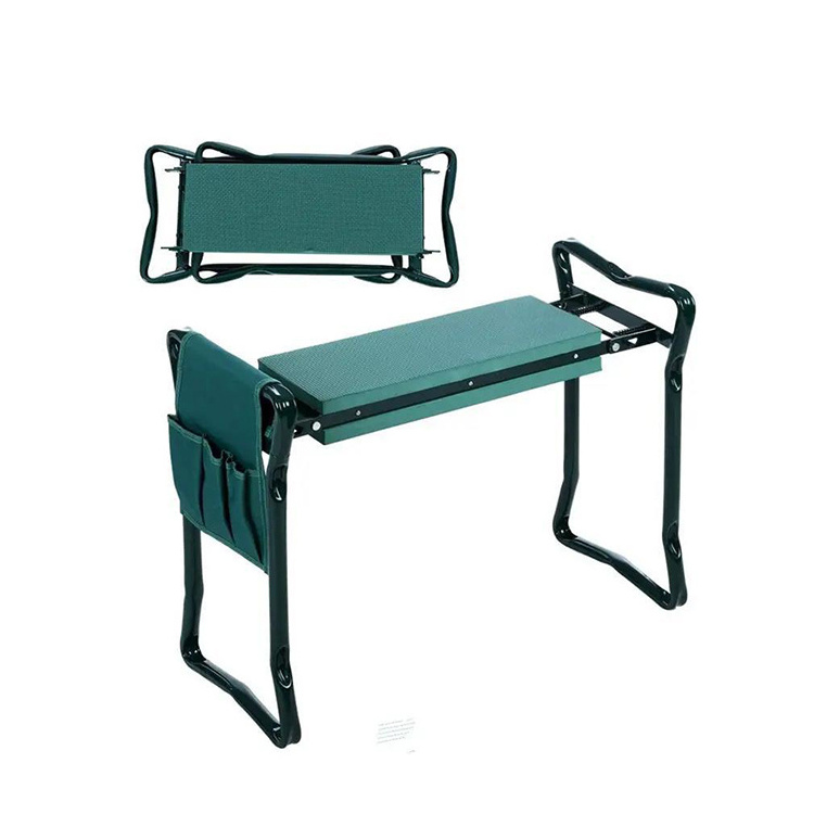 Wholesale Garden Kneeler and Seat with Thicken Widen Soft Kneeling Pad Foldable Gardener Stool with 2 Tool Pouches