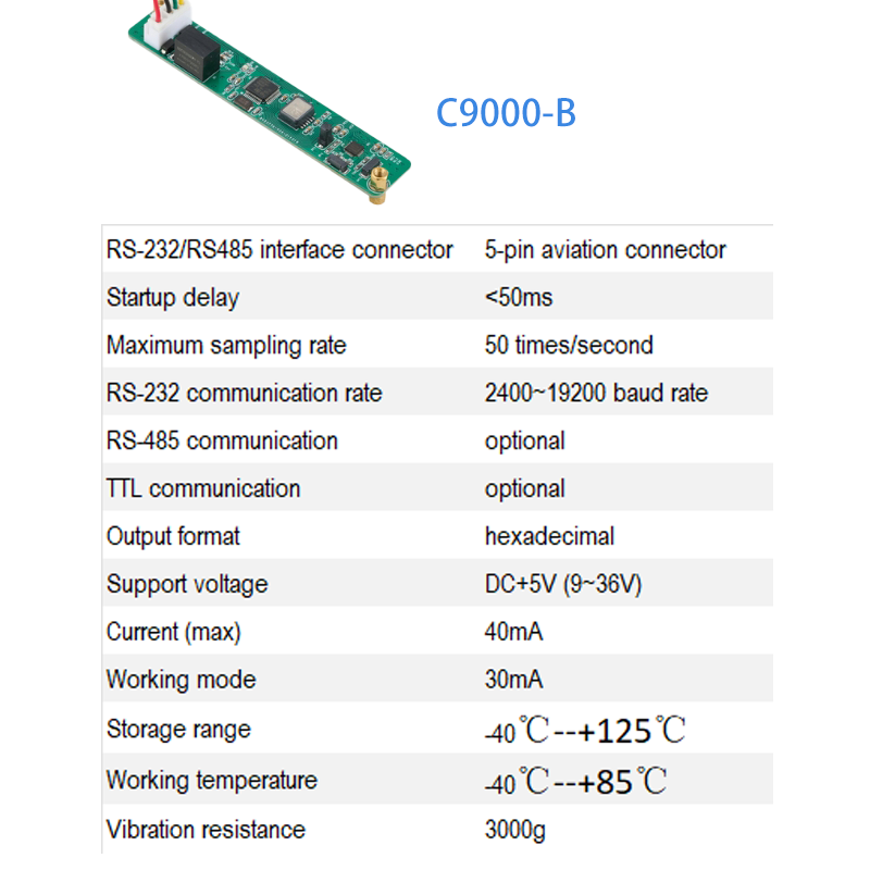 Three-axis fluxgate technology high-precision 6-axis full attitude electronic compass board