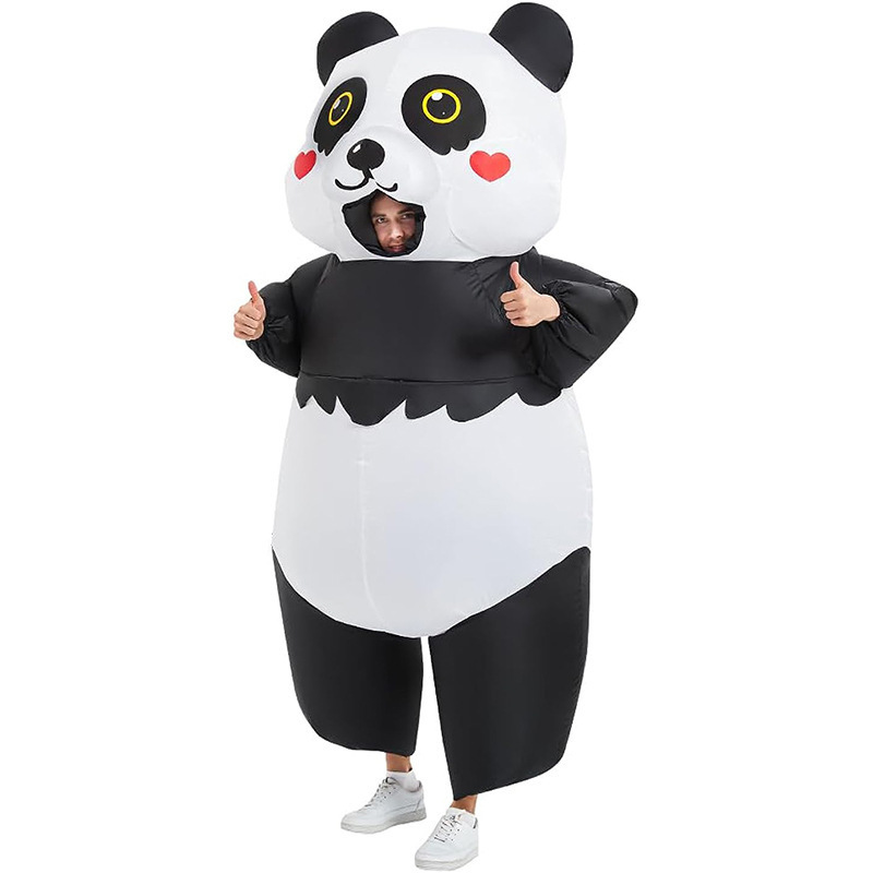 Adult Funny Giant Inflatable Panda Blow-up Suit Carnival Festival Party Costumes