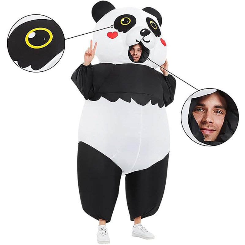 Adult Funny Giant Inflatable Panda Blow-up Suit Carnival Festival Party Costumes