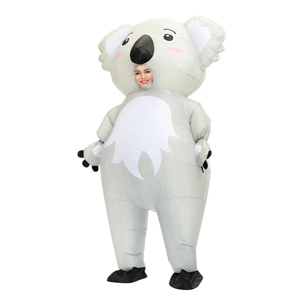 Adult Child Cute Giant Inflatable Koala Bear Air Blow-up Suits Carnival Halloween Party Costumes