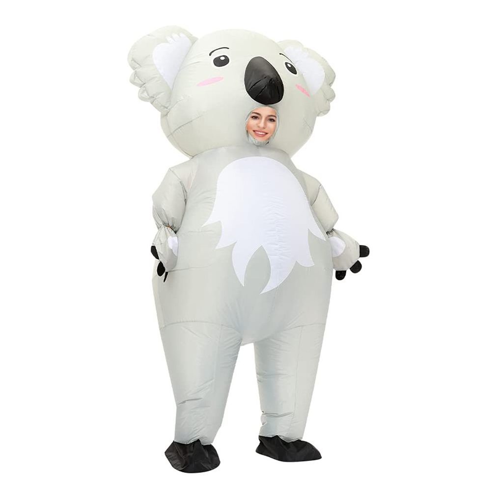 Adult Child Cute Giant Inflatable Koala Bear Air Blow-up Suits Carnival Halloween Party Costumes