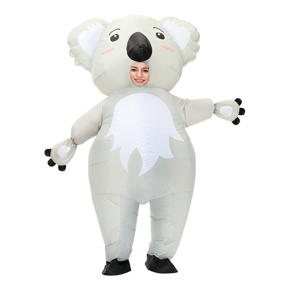 Adult Child Cute Giant Inflatable Koala Bear Air Blow-up Suits Carnival Halloween Party Costumes