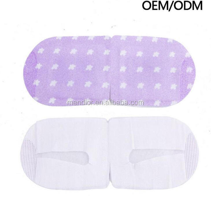 Menior Private labels Hot steam eye mask heating Pad Warm Spa Eye Mask