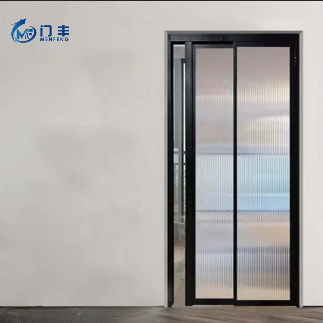 High quality sliding and swing PD/PT aluminum glass door 2 side for interior kitchen bathroom